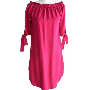 Joseph Ribkoff Fushia Off Shoulder Dress Size 6